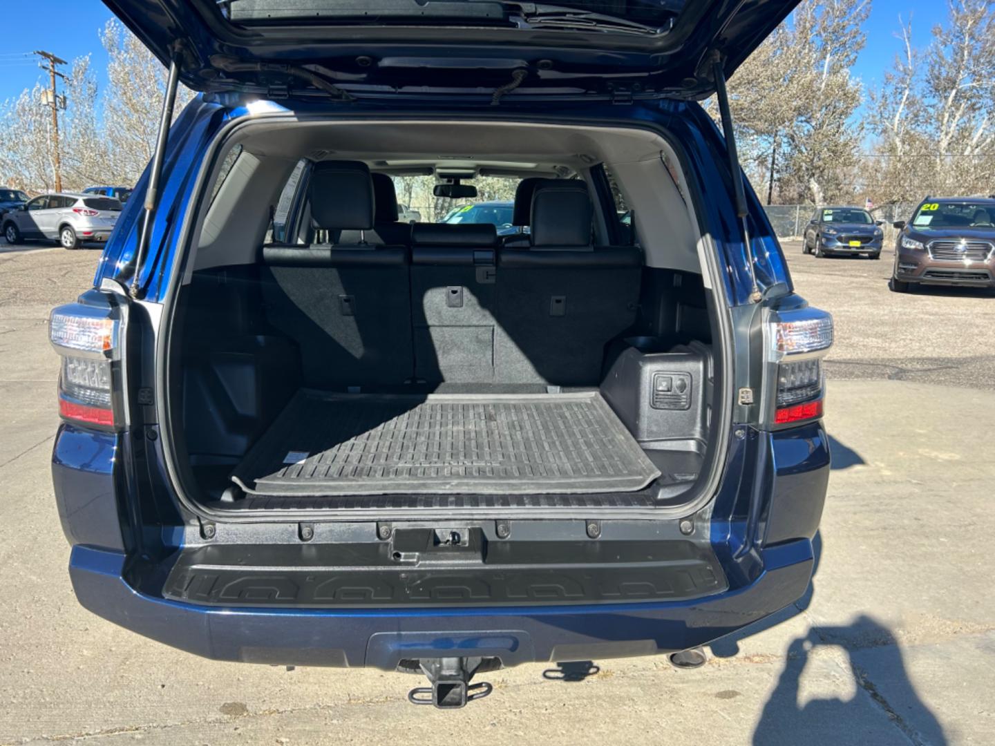 2019 Blue /BLACK Toyota 4Runner SR5 4WD (JTEBU5JR6K5) with an 4.0L V6 DOHC 24V engine, 5A transmission, located at 3030 CY Ave, Casper, WY, 82604, (307) 265-3830, 42.827816, -106.357483 - WIth 17-inch alloy wheels, skid plates, and a full size spare tire, you are ready for those off road adventures! 8 way driver's power seat, means you can also be comfortable while doing it. Let us know if you want to come check out this beauty. With her deep blue, she just shines in the sunlight. - Photo#9